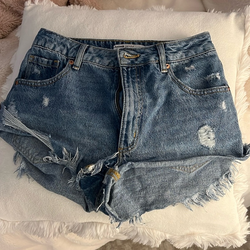 Garage denim shorts